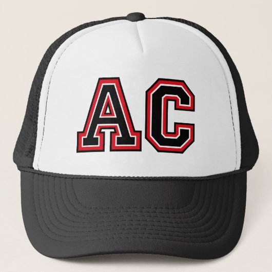 'AC'-monogram Trucker Pet (Voorkant)