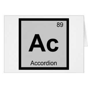 Ac - Musique d'accordéon Chimie Tableau périodique