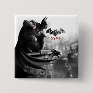 AC-Poster - Batman Gargoyle Ledge Vierkante Button 5,1 Cm