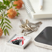 AC propaganda - Obey/to Submit moet overleven Sleutelhanger (Zijkant)