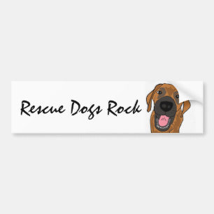AC- Rescue Dogs Rock Bumpersticker