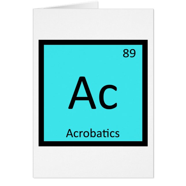 Ac - Table périodique de chimie sportive d'acrobat (Devant)