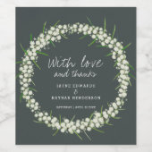 Acacia crème fleur aquarelle art vin étiquettes (Étiquettes simples)