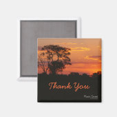 Acacia Sunset Bedankt Magnet Magneet (Voorkant / Achterkant)