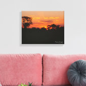 Acacia Sunset Canvas Afdruk (Insitu (Woonkamer))