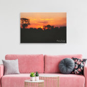 Acacia Sunset Canvas Afdruk (Insitu (Woonkamer))
