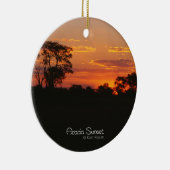 Acacia Sunset Keramisch Ornament (Rechts)