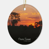 Acacia Sunset Keramisch Ornament (Links)
