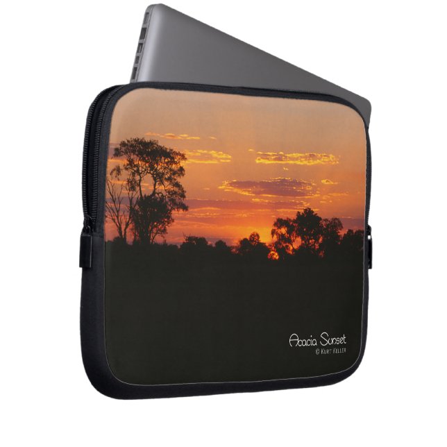Acacia Sunset Laptop Sleeve (Voorkant Rechts)