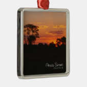 Acacia Sunset Metalen Ornament (Rechts)