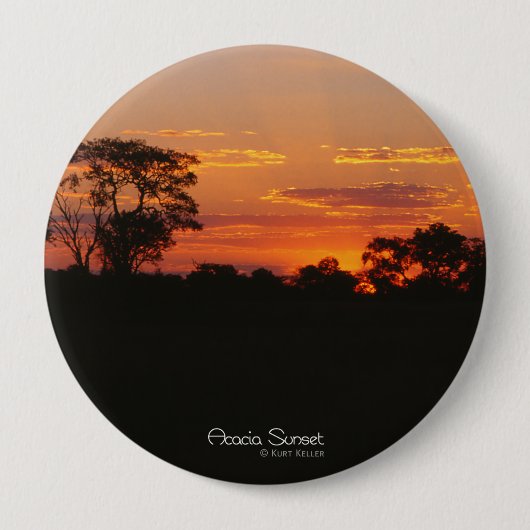 Acacia Sunset Ronde Button 4,0 Cm (Voorkant)
