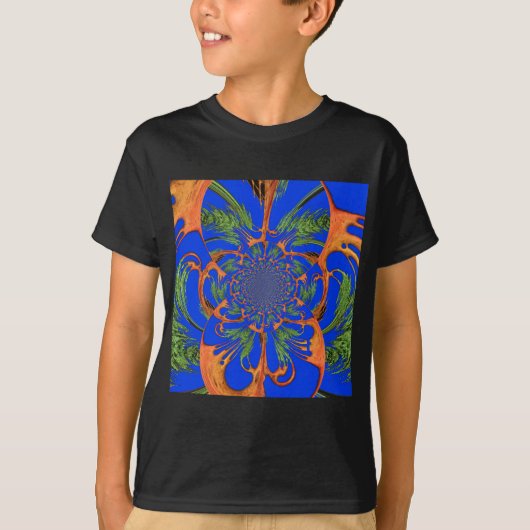 Acacia Tree Kaleidoscope Art Print T-shirt (Voorkant)