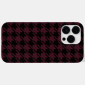 Academia Black en Dark Garnet Houndstooth Case-Mate iPhone Case (Achterkant (horizontaal))