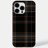 Academia Black Plaid Case-Mate iPhone Case (Achterkant)