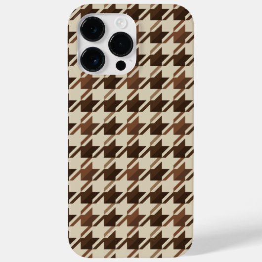  Academia Brown Houndstooth Case-Mate iPhone Case (Achterkant)
