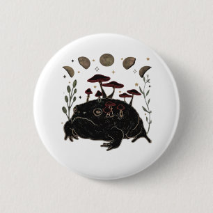 Academia Maan Hekserig Goblincore Esthetiek Kikker Ronde Button 5,7 Cm