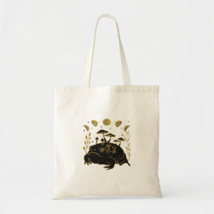 Academia Maan Hekserig Goblincore Esthetiek Kikker Tote Bag