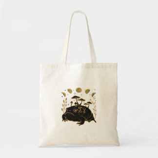 Academia Maan Hekserig Goblincore Esthetiek Kikker Tote Bag