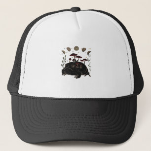Academia Maan Hekserig Goblincore Esthetiek Kikker Trucker Pet