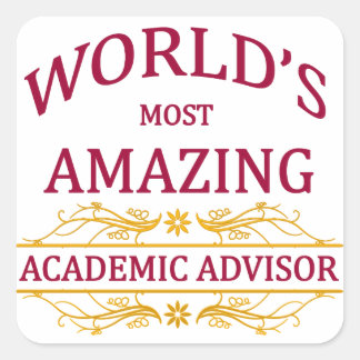 Academic Advisor Vierkante Sticker