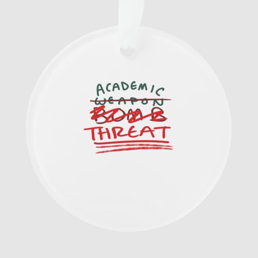 Academic Bomb Classic Ornament (voorkant)