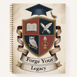 Academic Crest Builder | Customisable Collegiate Notitieboek