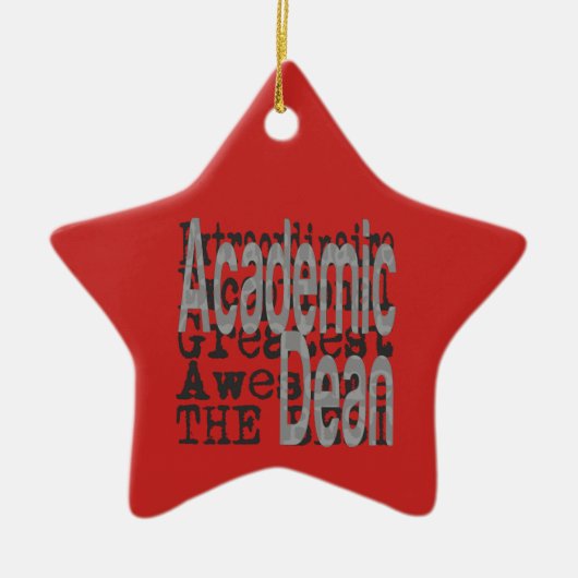 Academic Dean Extraordinaire Keramisch Ornament (Voorkant)