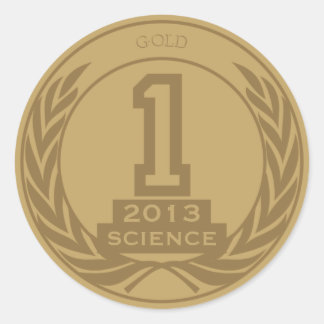 Academic Gold Medal Ronde Sticker