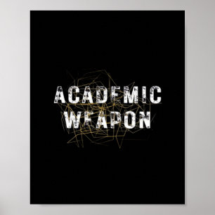 Academic Weapon - Inspirerend Oversized - Terug na Poster