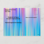 Académie de gymnastique aux étudiants Carte postal (Dos)