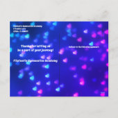 Académie de gymnastique aux étudiants Carte postal (Dos)