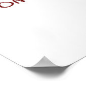 Academische bom te groot poster (Hoek)