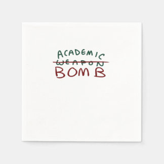 Academische bom te groot servet