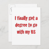 Academische opleiding aankondigingskaart (Voorkant / Achterkant)