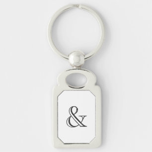 Academy Engraved Ampersand Black Sleutelhanger