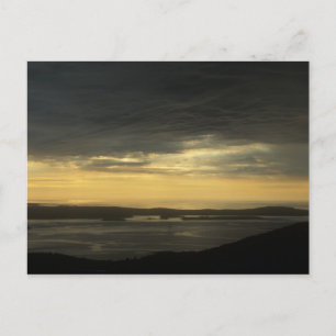 Acadia Cadillac Mountain Sunrise Storm Briefkaart