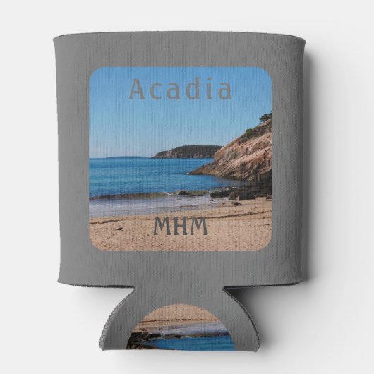 Acadia Greyt Sand Beach Nationaal Park Maine Blikjeskoeler (Achterkant)