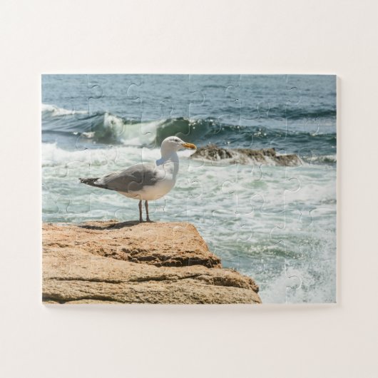 Acadia Maine Ocean Seagull Legpuzzel (Horizontaal)