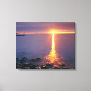Acadia National Park Atlantische Oceaan Maine Canvas Afdruk