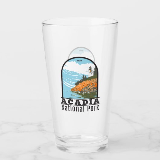 Acadia National Park Bar Harbor Lighthouse Glas (Voorkant)