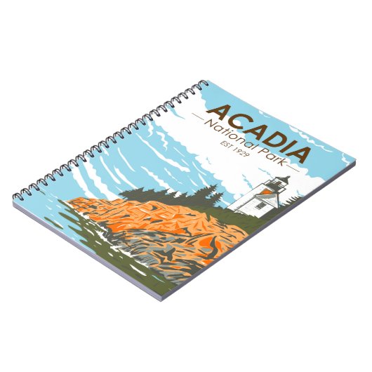 Acadia National Park Bar Harbor Lighthouse Notitieboek (Linkerzijde)