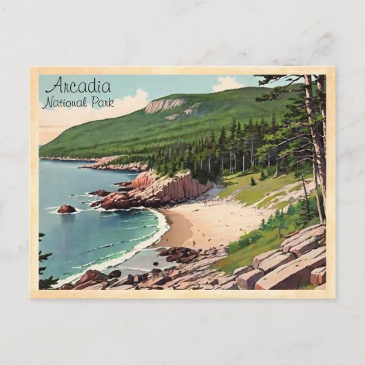 Acadia National Park Bar Harbour  Briefkaart (Voorkant)