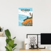Acadia National Park Bar Harbour Lighthouse Maine Poster (Thuiskantoor)