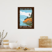 Acadia National Park Bar Harbour Lighthouse  Poster (Keuken)