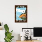 Acadia National Park Bar Harbour Lighthouse  Poster (Thuiskantoor)