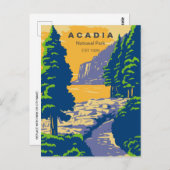  Acadia National Park Bar Harbour vuurtoren Briefkaart (Voorkant / Achterkant)