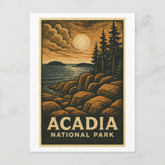 Acadia National Park Briefkaart - Schilderachtig M (Voorkant)