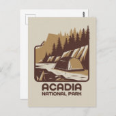 Acadia National Park Camping Avontuur Briefkaart (Voorkant / Achterkant)