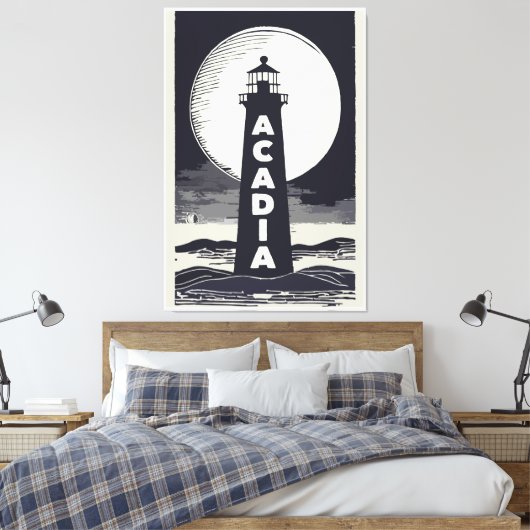 Acadia National Park Canvas Afdruk (Insitu (Slaapkamer))