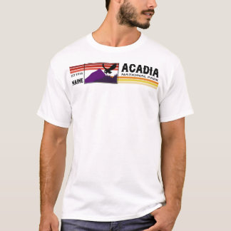 Acadia National Park Falcon met bergen T-shirt